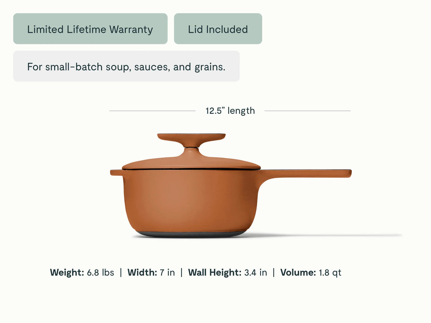 Cast Iron Mini Sauce with Lid