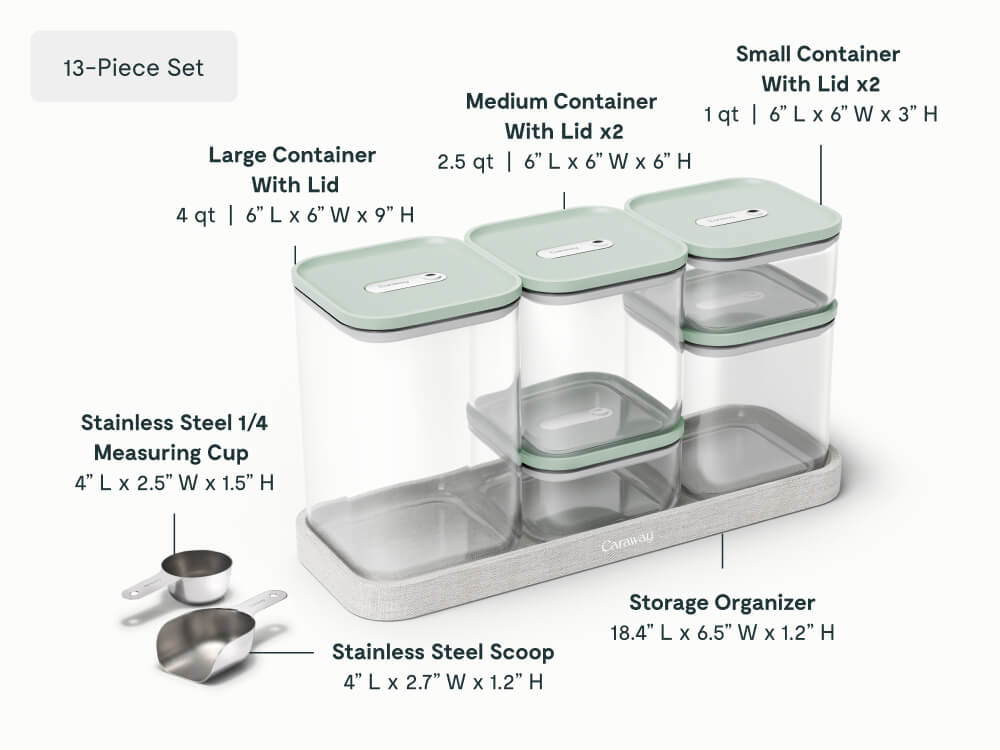 13-pc Glass Airtight Container Set
