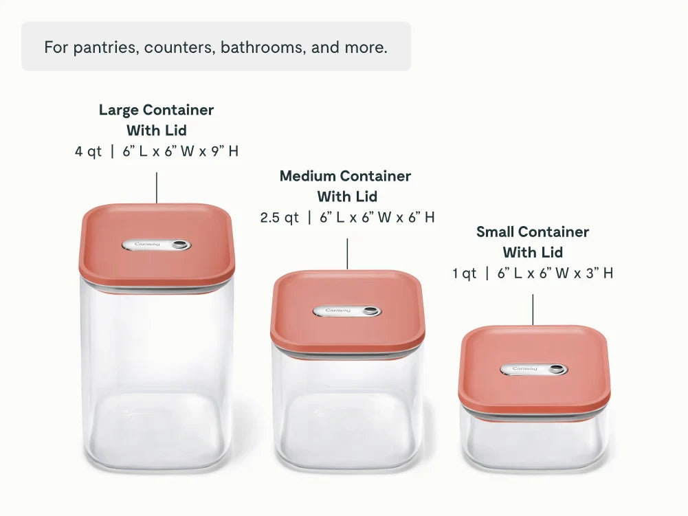 Glass Airtight Container Trio
