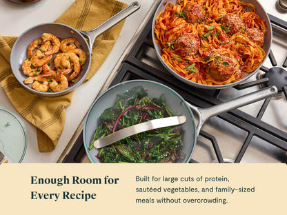 Fry Pan Trio with Glass Lids