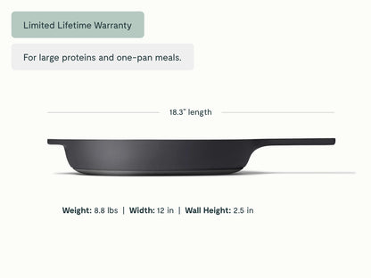 Cast Iron 12 inch Skillet
