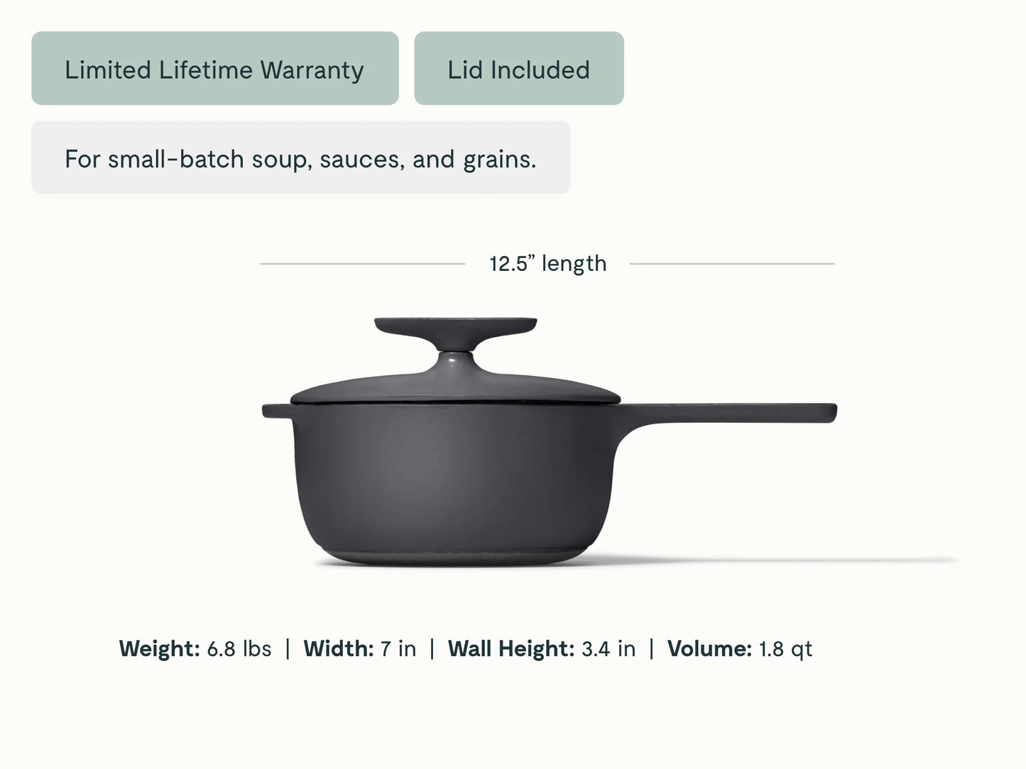 Cast Iron Mini Sauce with Lid
