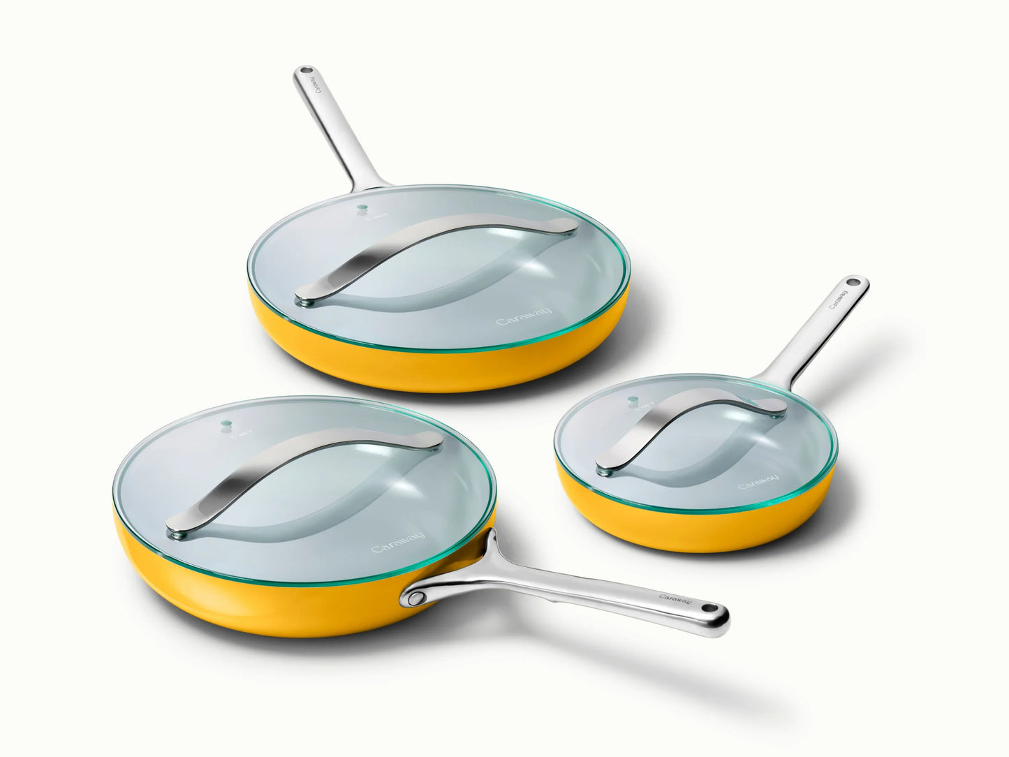 Fry Pan Trio with Glass Lids