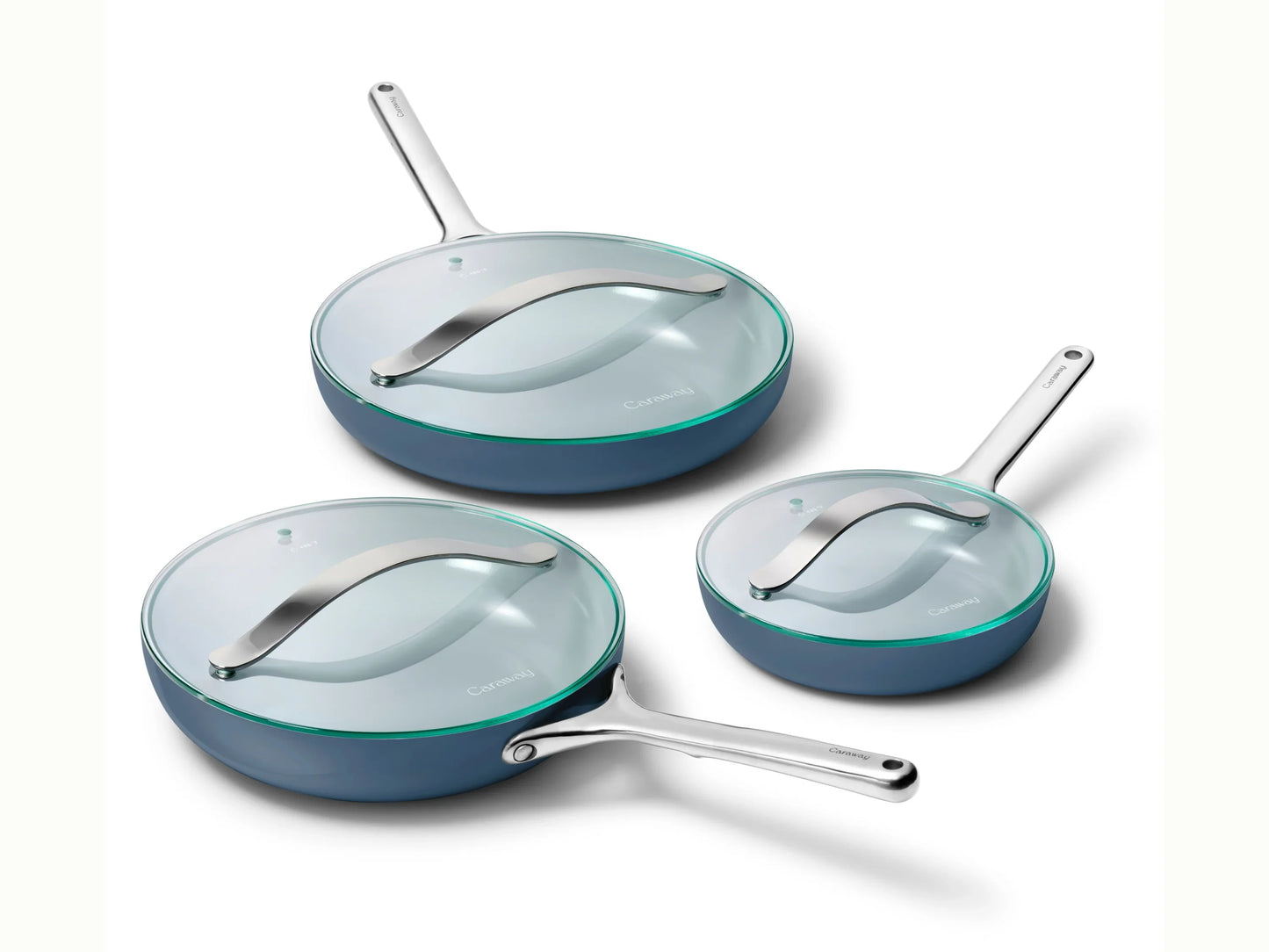 Fry Pan Trio with Glass Lids