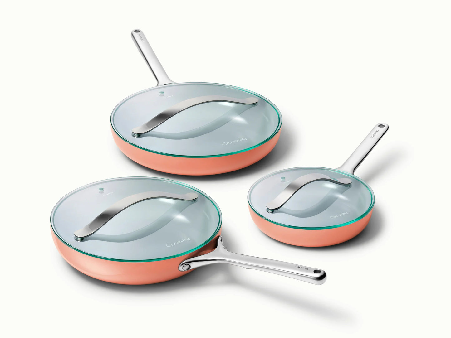 Fry Pan Trio with Glass Lids