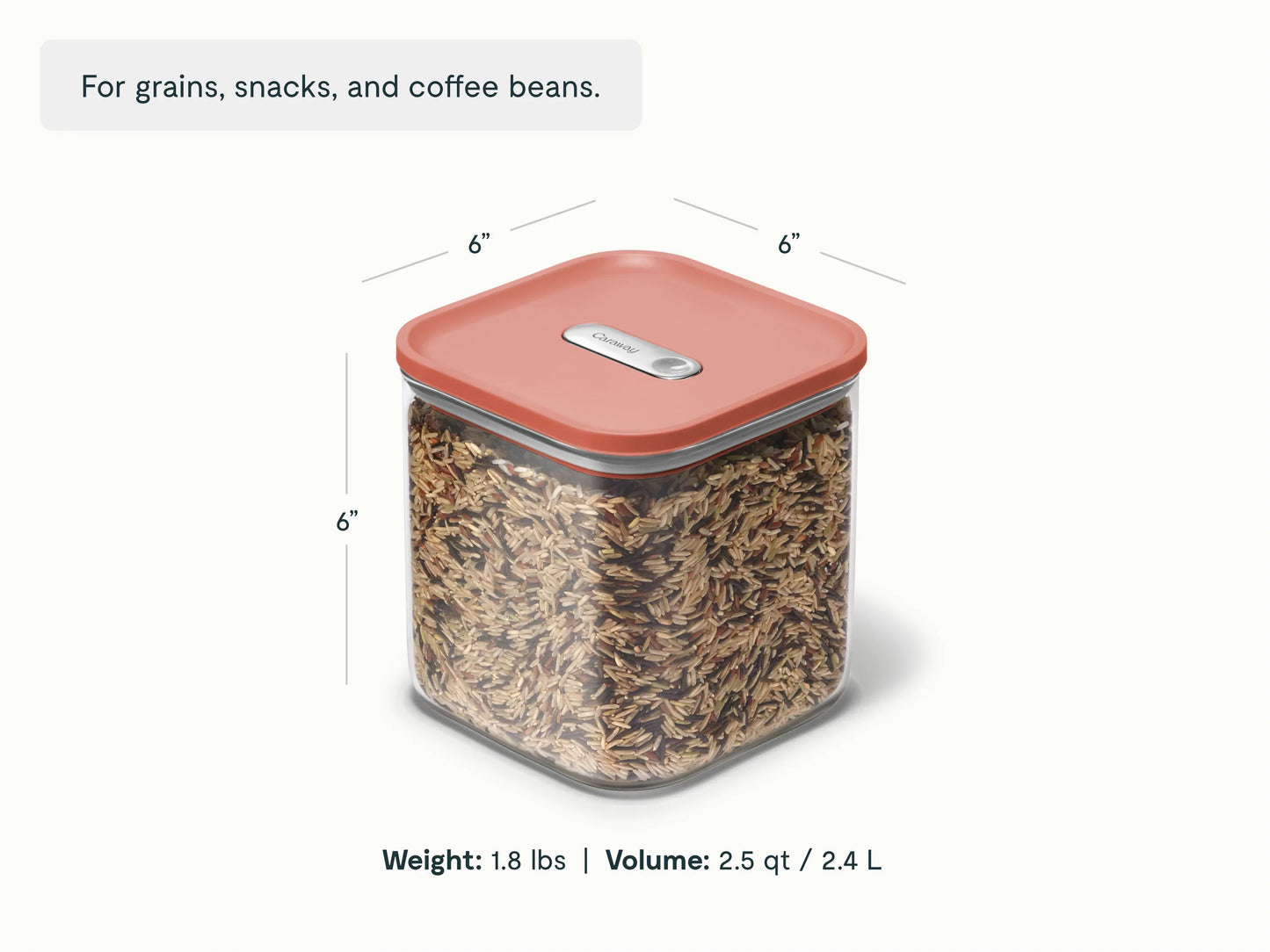 Medium Glass Airtight Container Duo