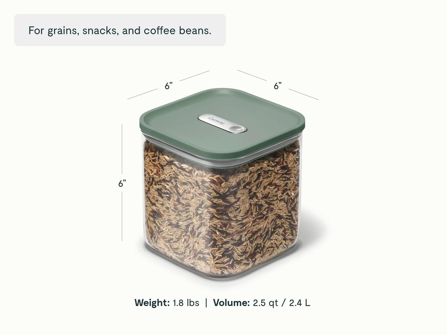 Medium Glass Airtight Container