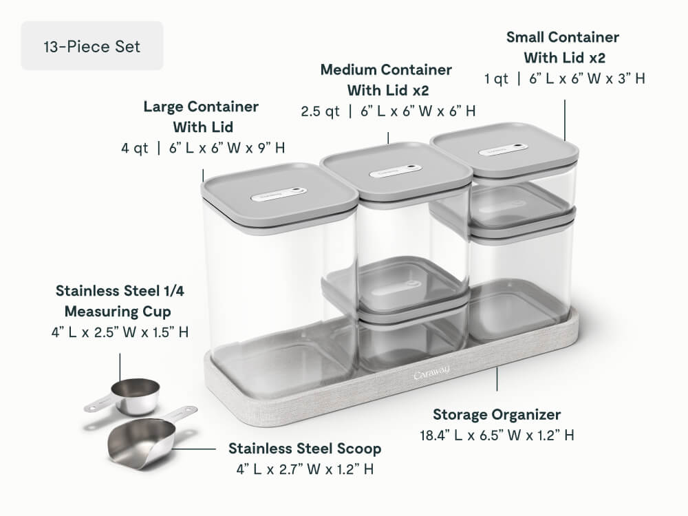 13-pc Glass Airtight Container Set