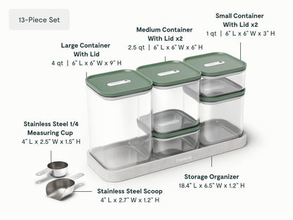 13-pc Glass Airtight Container Set