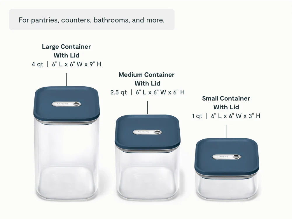 Glass Airtight Container Trio