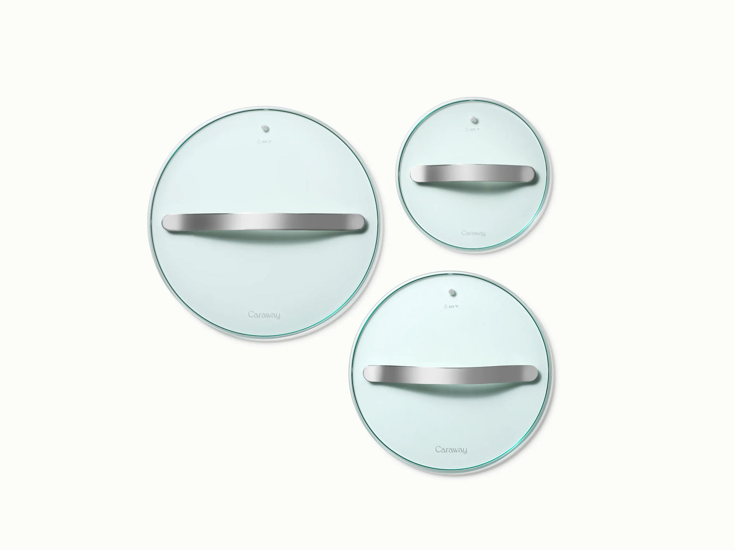 Glass Lid Set of 3
