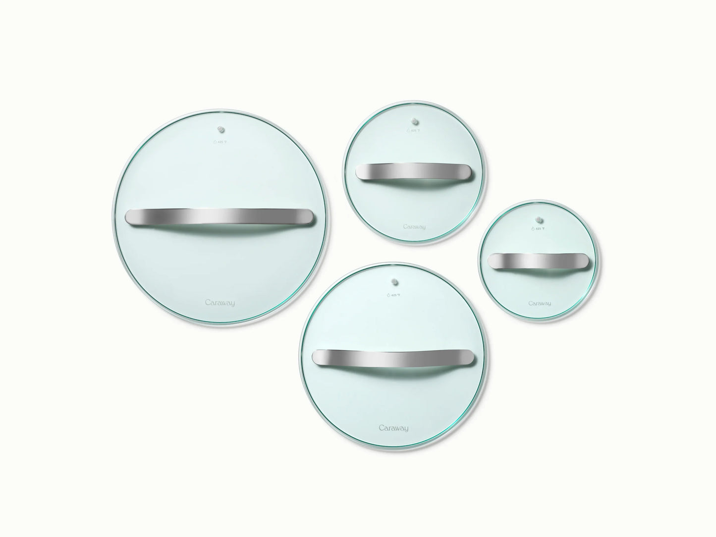 Glass Lid Set of 4