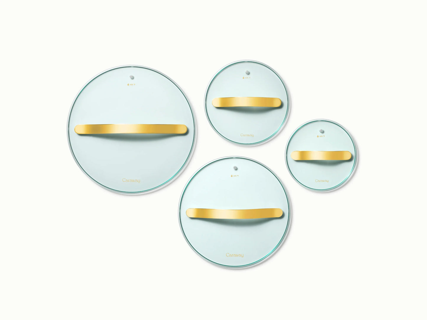 Glass Lid Set of 4
