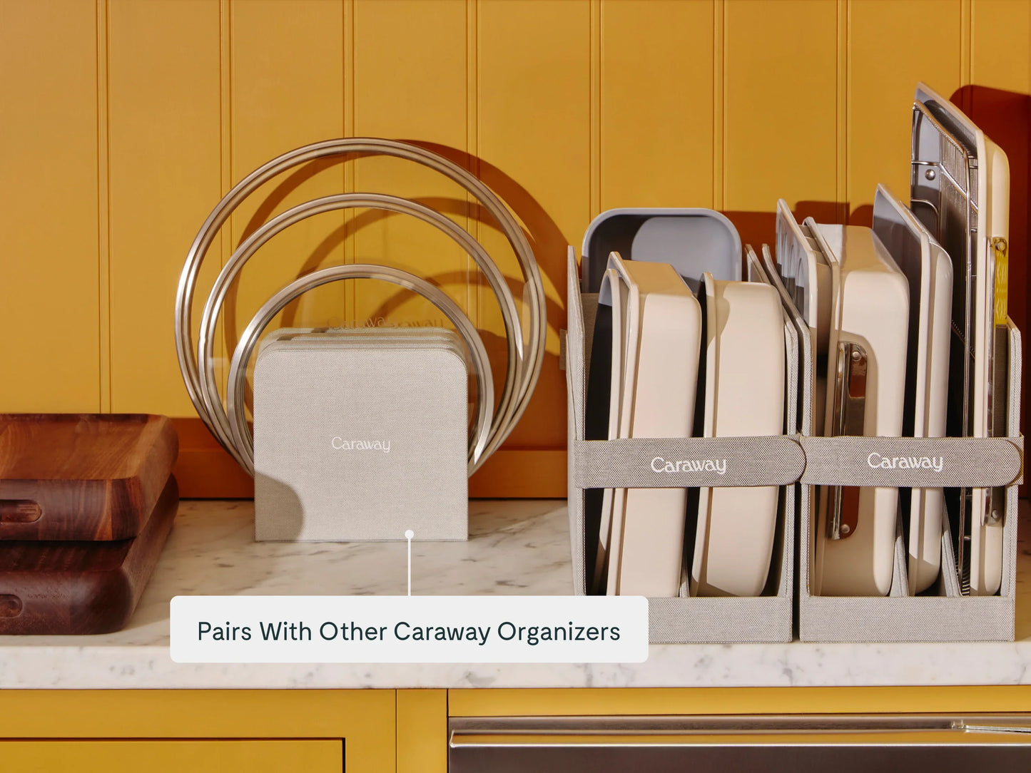 Mixing Bowl Lid Storage Organizer