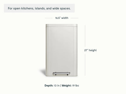 45L Rectangular Step Trash Can