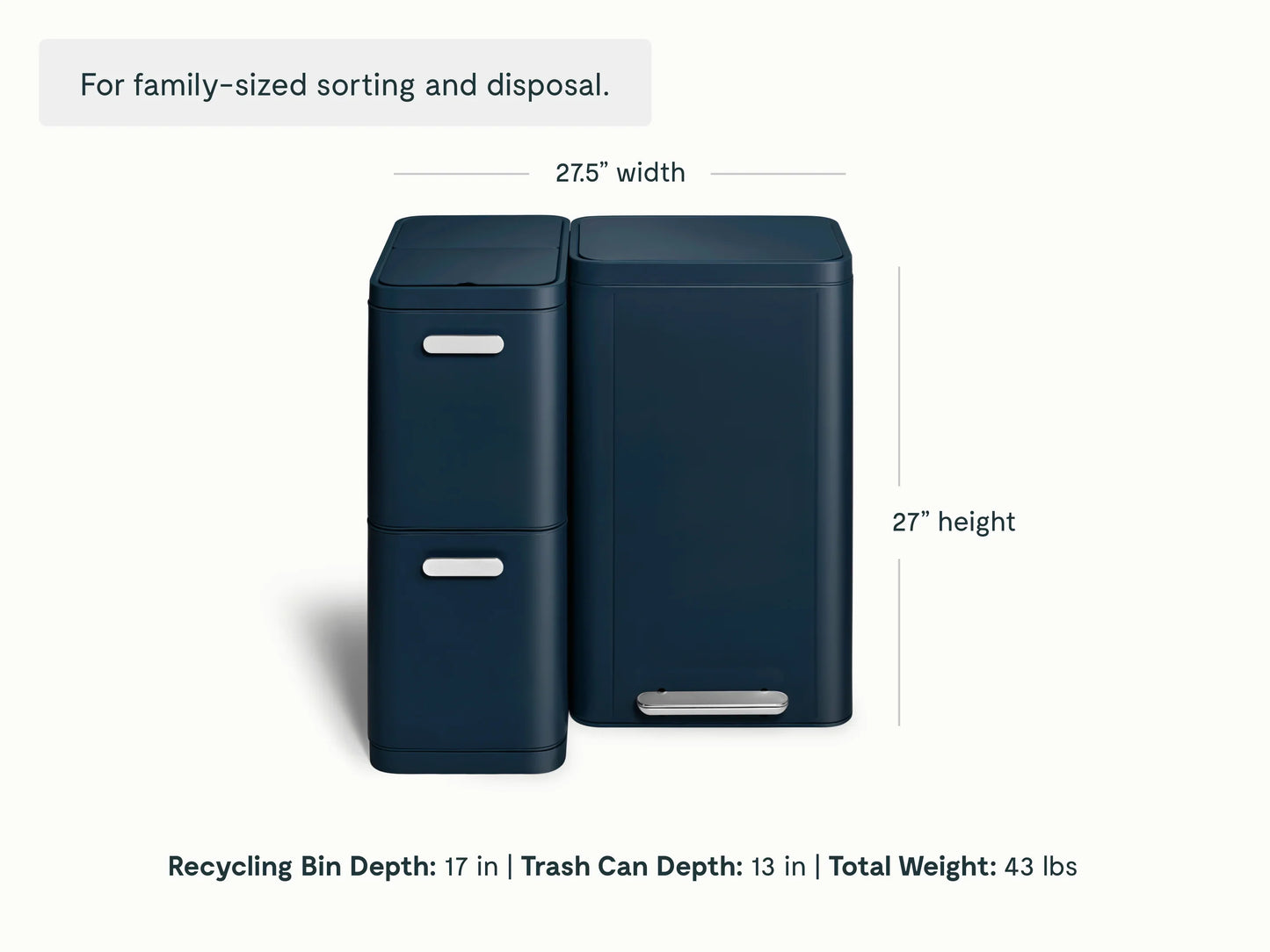 Trash & Recycling Duo (Rectangular)