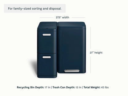 Trash & Recycling Duo (Rectangular)